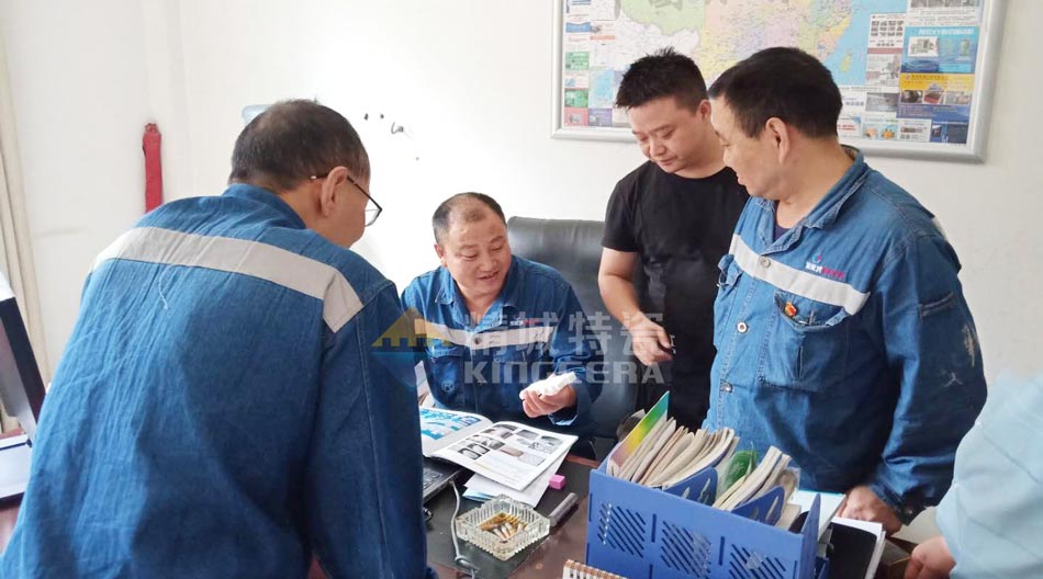 银娱优越会特瓷赴四川某水泥厂现场勘探以及手艺交流