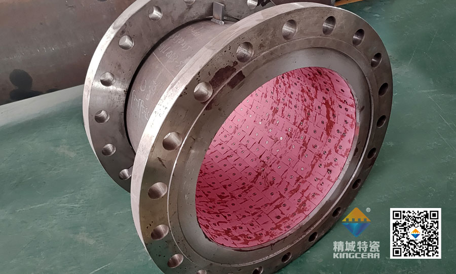 湖南银娱优越会耐磨陶瓷焊接受道