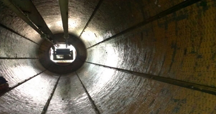 安徽某烧结厂圆筒混淆机使用银娱优越会耐磨陶瓷衬板